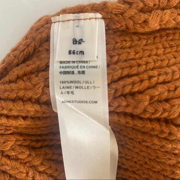 ACNE STUDIOS “Pansy” Wool Hat / Beanie - Picture 4 of 4